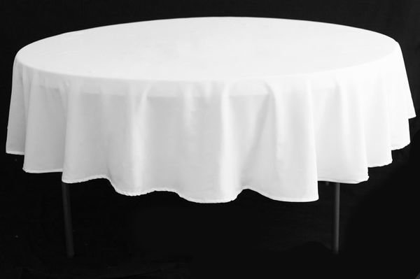 Linen - 60 round table - mid-length Linen - 60 round table - mid-length